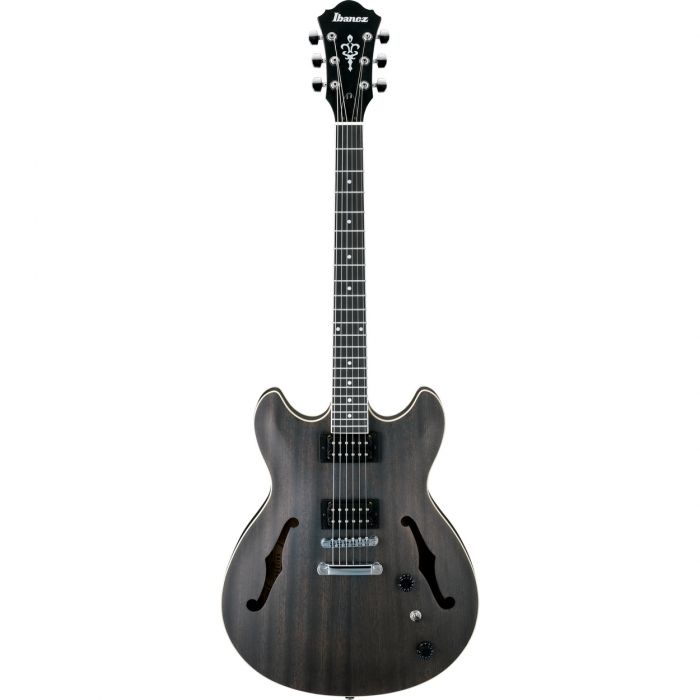 Ibanez AS53 Semi Acoustic Artcore Guitar, Trans Black Flat