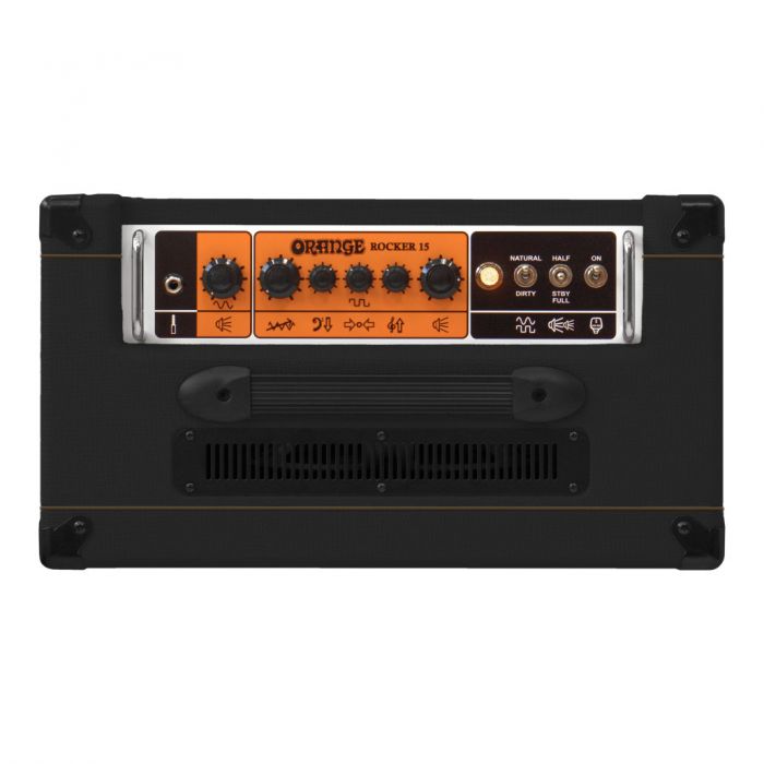Orange Rocker 15 1X10 Comvbo Valve Amp in Black Controls