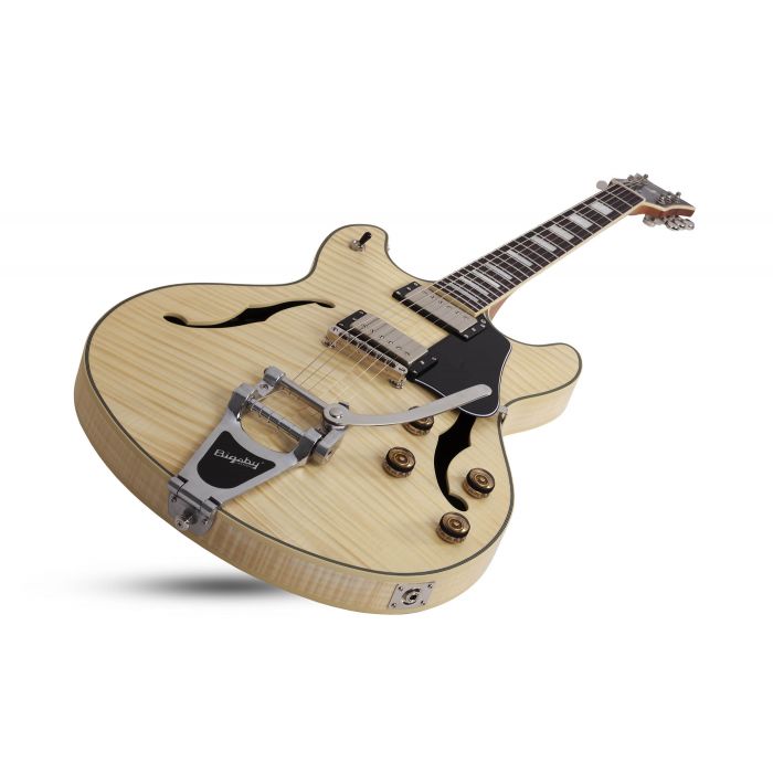 Schecter Corsair Custom with Bigsby in Natural Pearl bODY