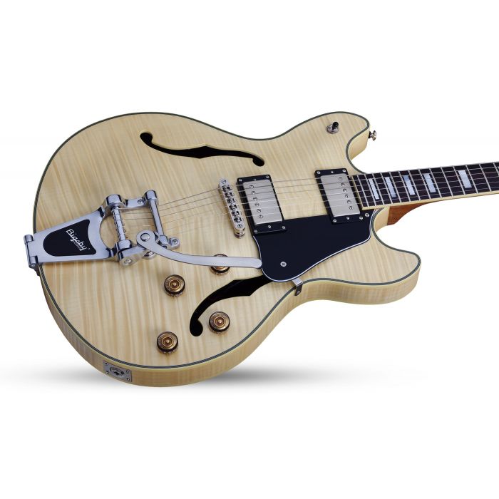 Schecter Corsair Custom with Bigsby in Natural Pearl Bigsby