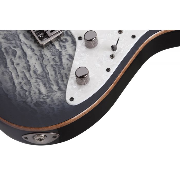 Schecter Banshee-7 Extreme 7-String Guitar in Charcoal Burst Binding