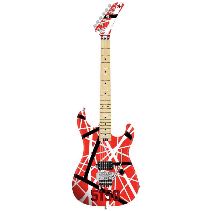 EVH Striped Series 5150 Red, Black and White