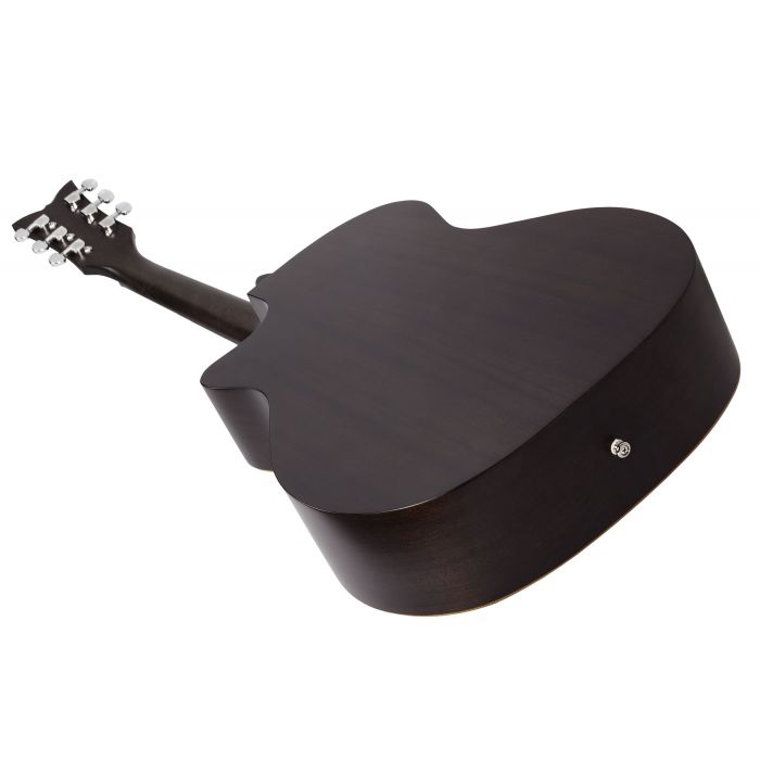 Schecter Deluxe Acoustic in Satin See Thru Black Back