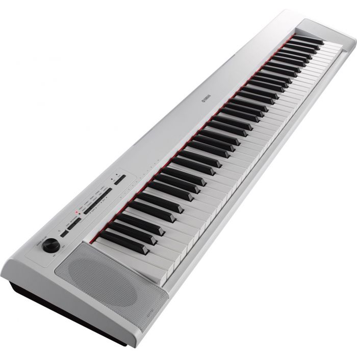Yamaha Piaggero NP32 Portable Digital Piano, White Angle