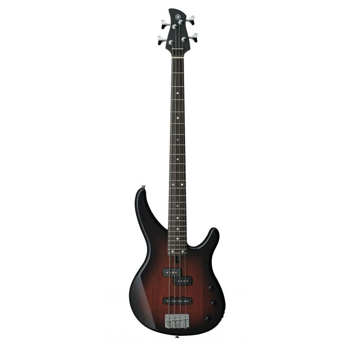 Overview of the Yamaha TRBX174 Bass Guitar in Old Violin Sunburst