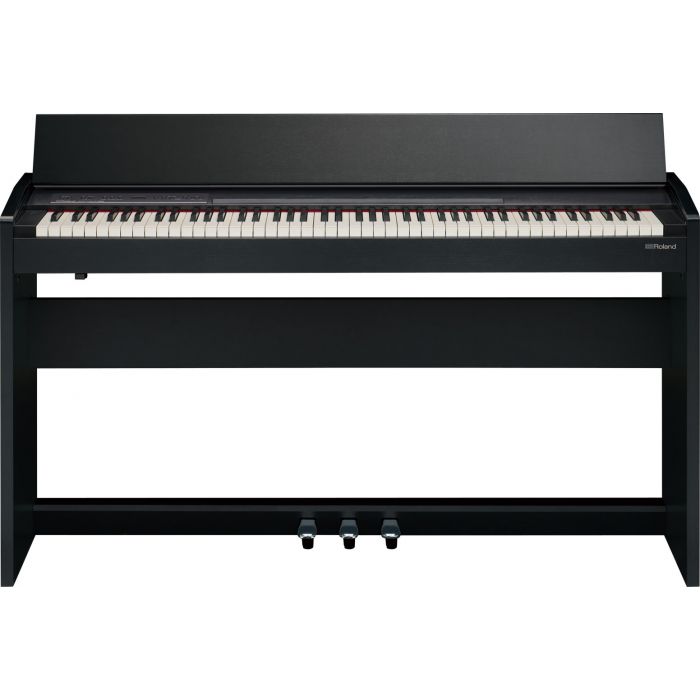 <image alt>Roland F140R Digital Home Piano, Contemporary Black Front