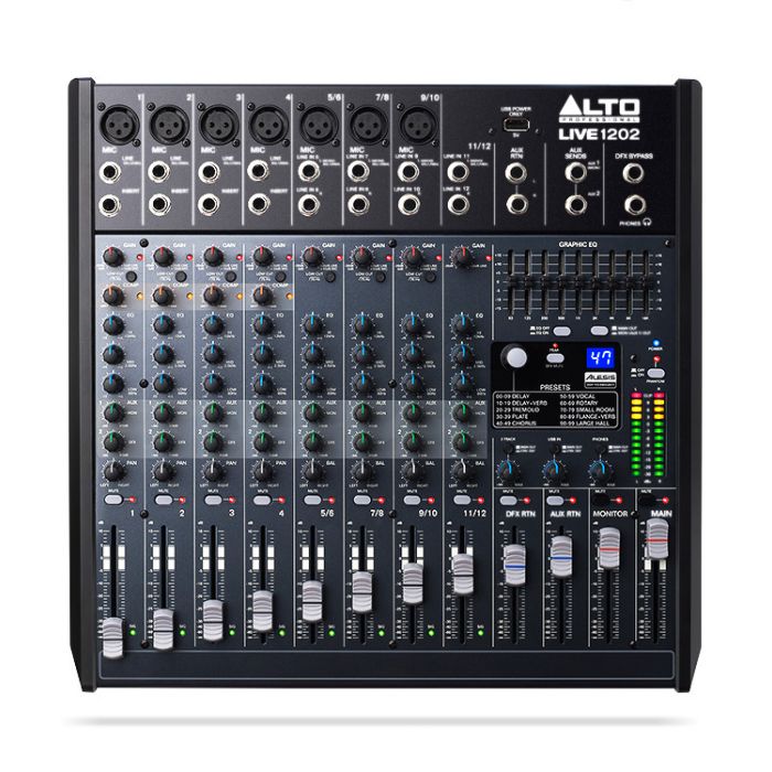 Alto Live 1202 12 Channel USB Mixing Desk