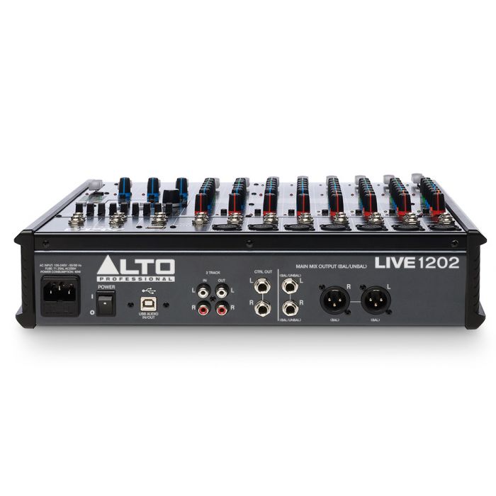 Alto Live 1202 12 Channel USB Mixing Desk Rear