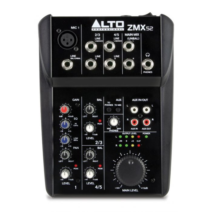 Alto Zephyr ZMX52 5 Channel Mixing Desk