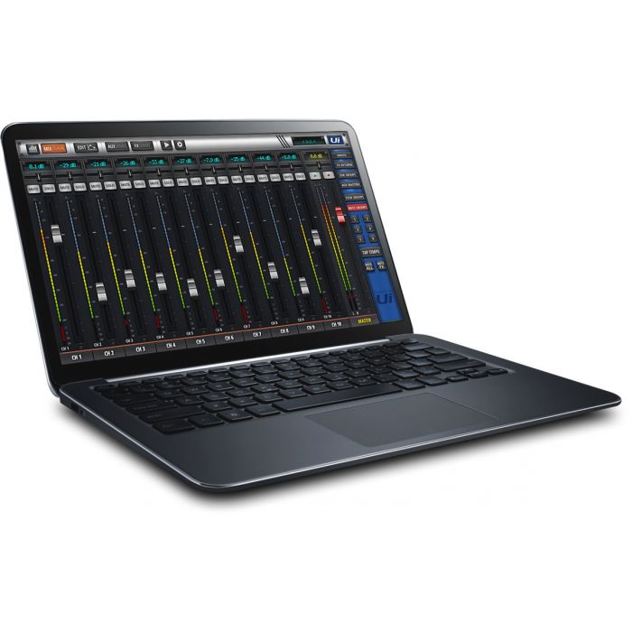 SoundCraft Ui12 Digital Mixer Laptop UI