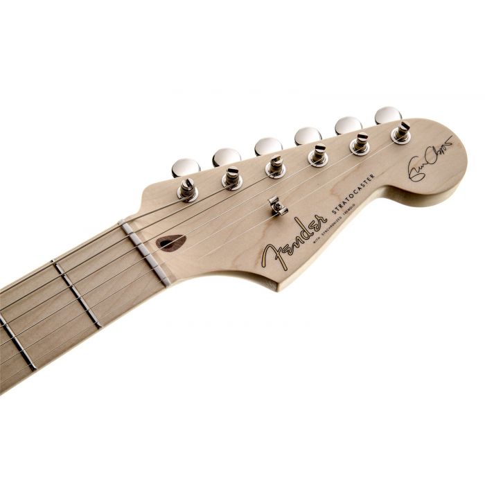 Fender Eric Clapton Stratocaster in Olympic White Signature Headstock