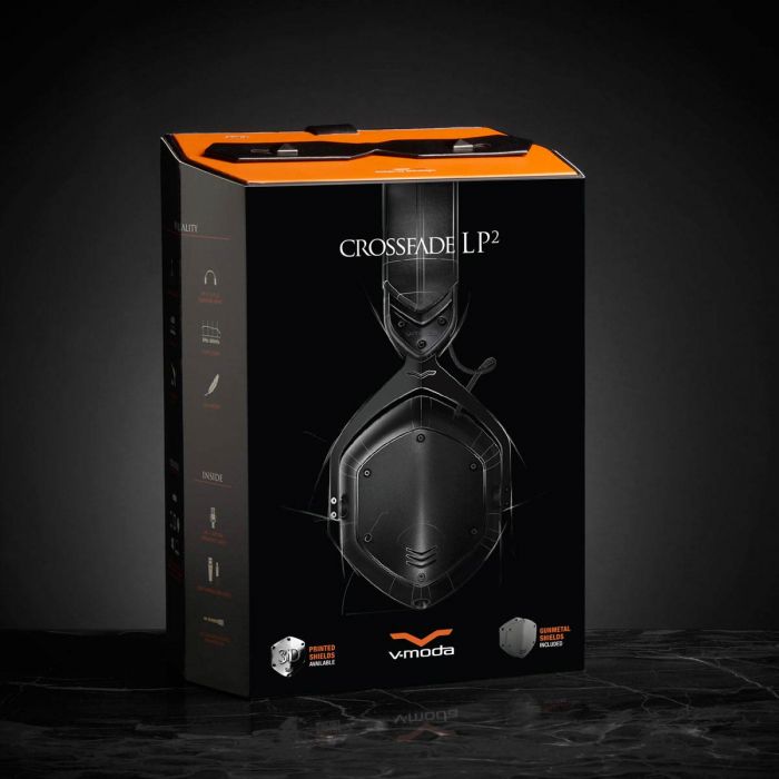 V-MODA Crossfade LP2 Headphones - Matte Black Packaging