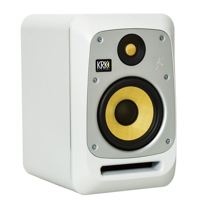 KRK Series 4 V6 Active Studio Monitor White Noise Angle