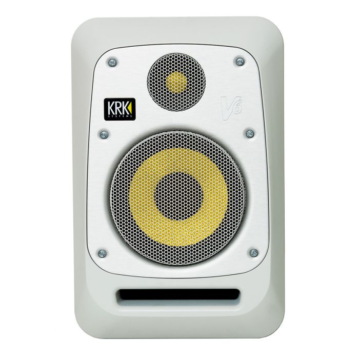 KRK Series 4 V6 Active Studio Monitor White Noise with Removable Grill