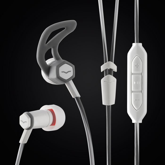 V-MODA Forza In-Ear Sports Headphones - White Microphone