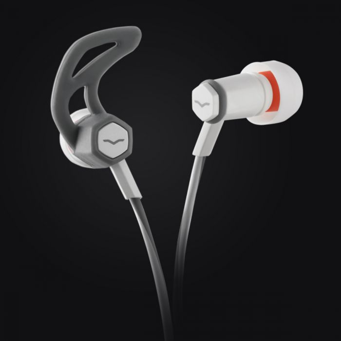 V-MODA Forza In-Ear Sports Headphones - White on Black