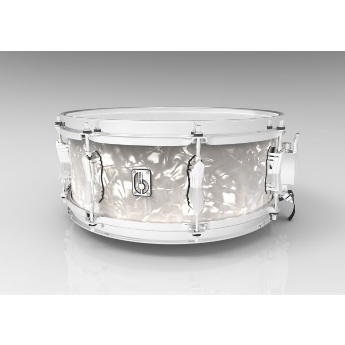 British Drum Co 14 x 6.5 Lounge Snare Drum in Windermere Pearl
