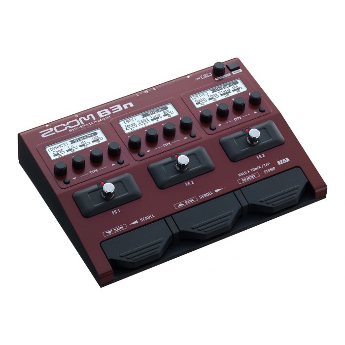 Zoom B3n Multi Effects Unit for Bass Guitar Angle