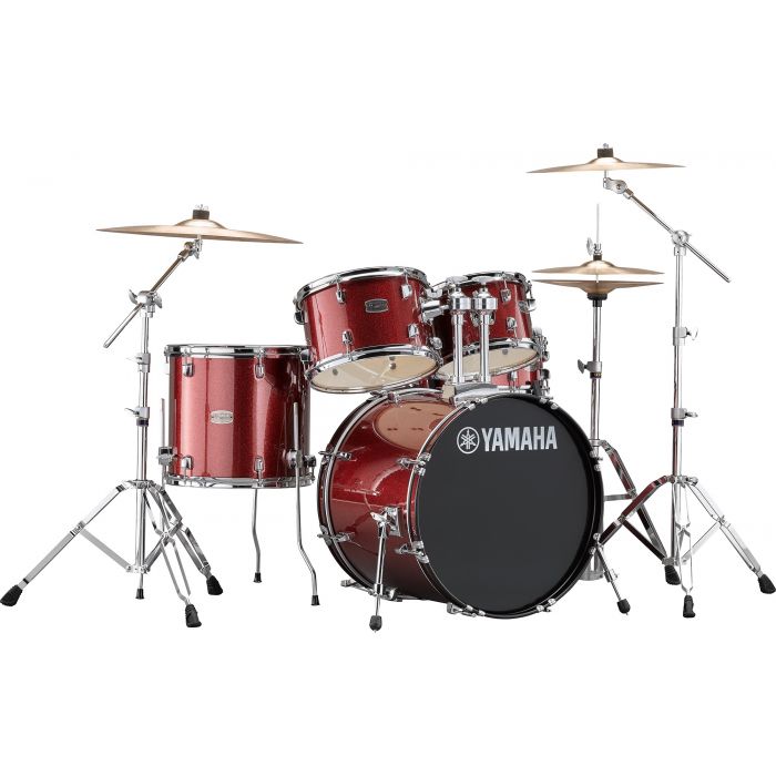 Yamaha Rydeen 20" Drum Kit with Hardware and Cymbals in Burgundy Sparkle