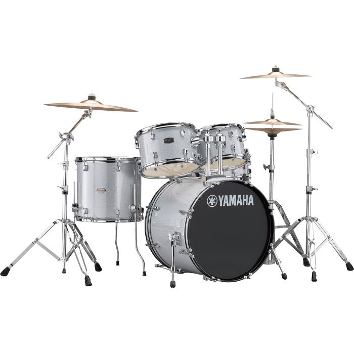 Yamaha Rydeen 20" Drum Kit with Hardware and Cymbals in Silver Sparkle