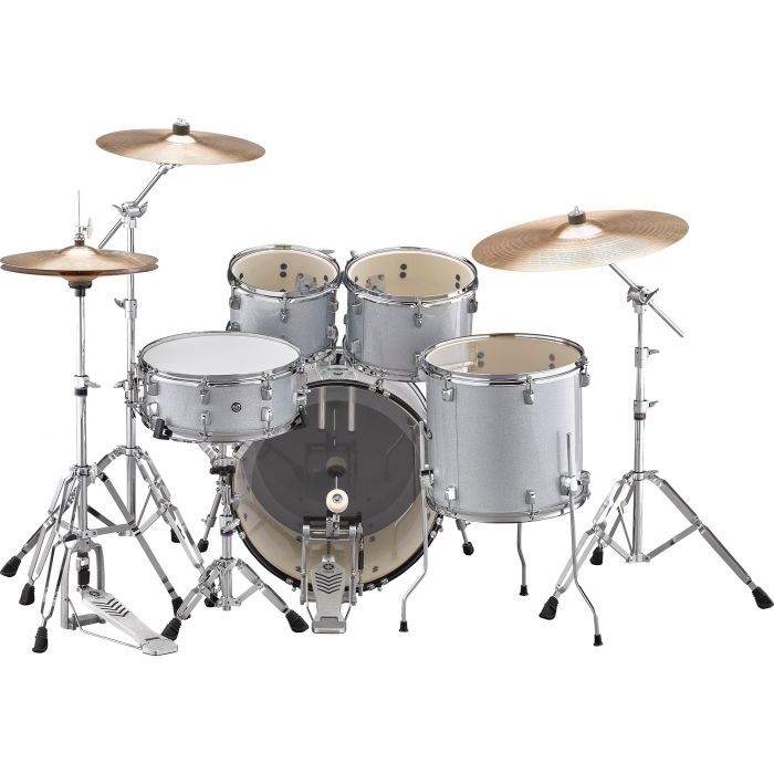 Yamaha Rydeen 20" Drum Kit with Hardware and Cymbals in Silver Sparkle Back