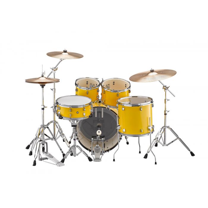 Yamaha Rydeen 20" Drum Kit with Hardware and Cymbals in Mellow Yellow Back