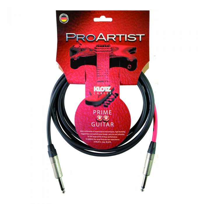 Klotz Pro Artist Instrument Cable 3m Black