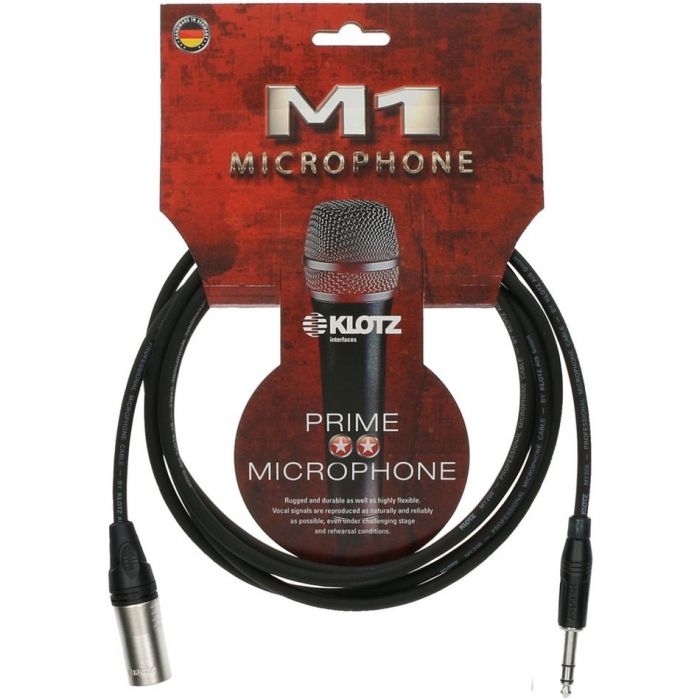 Klotz M1 3m Microphone Cable XLR to Jack