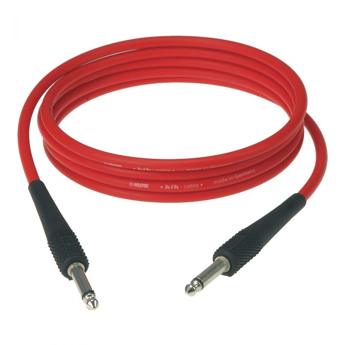 Klotz KIK 3m Jack to Jack Guitar Cable Red Out of Packaging