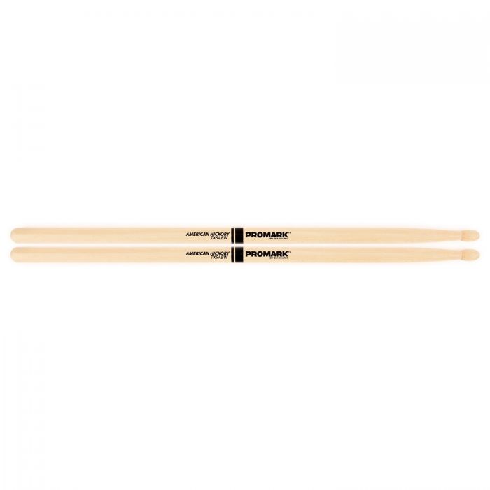 Promark Hickory 5AB Wood Tip Drumstick Pair