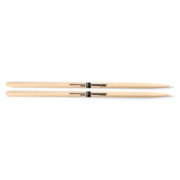 Promark Hickory 5A Nylon Tip Drumstick Pair