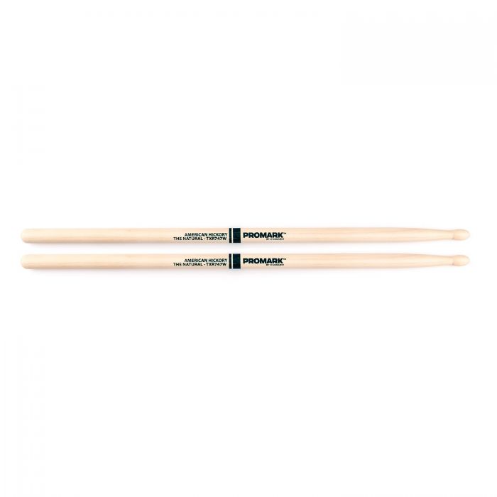 Promark Hickory 747 "The Natural" Wood Tip Drumstick Pair