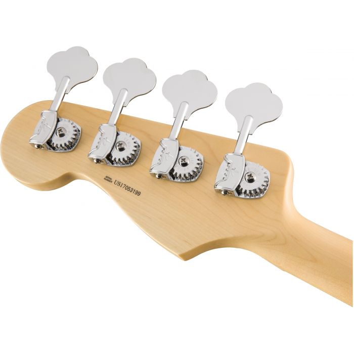 Fender American Professional Jazz Bass, Maple Fretboard, Natural Rear of Headstock