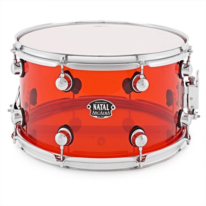 Natal Arcadia Acrylic Red 14" x 6.5" SNare Drum