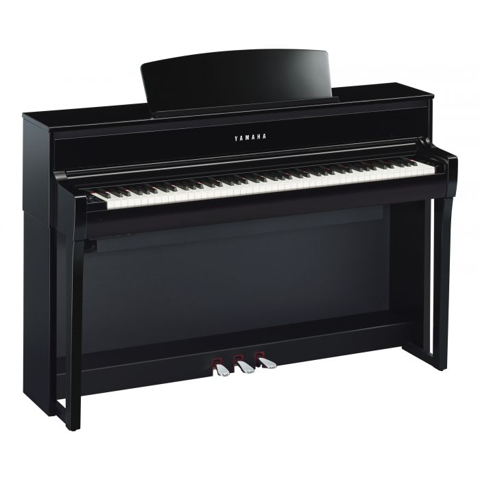 Yamaha Clavinova CLP-675 Digital Piano in Polished Ebony Angle