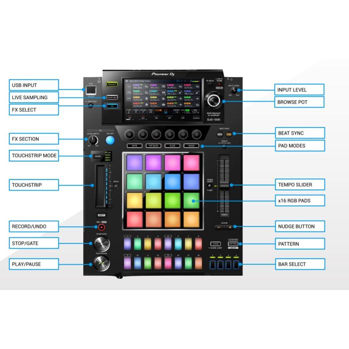 Pioneer DJS-1000 DJ Performance Sampler Features