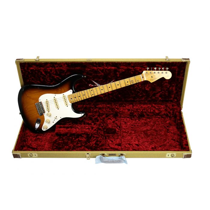 Fender Custom Shop 56 Strat relic  2 tone sunburst case
