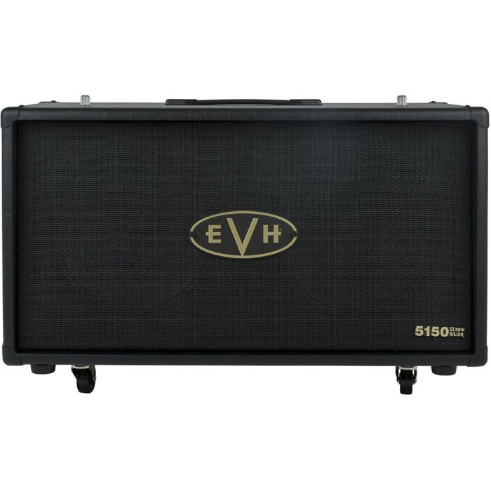 EVH 5150 III EL34 2x12 ST Cabinet Black and Gold Motif
