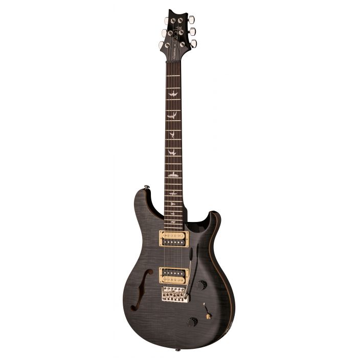 PRS 2018 SE Custom 22 Semi-Hollow Guitar in Grey Black Angle