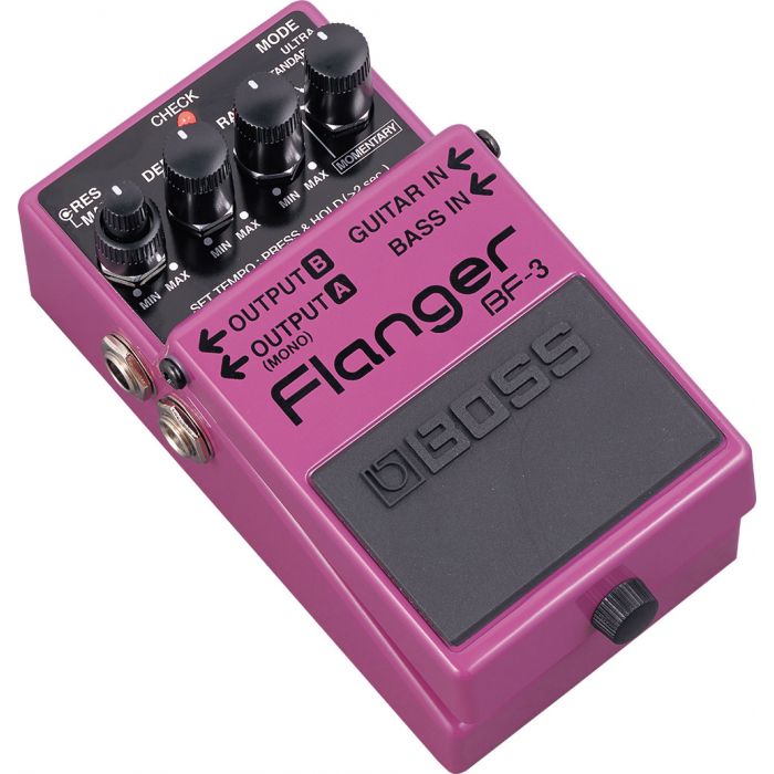 Boss BF-3 Flanger Pedal for Guitar and Bass Angle