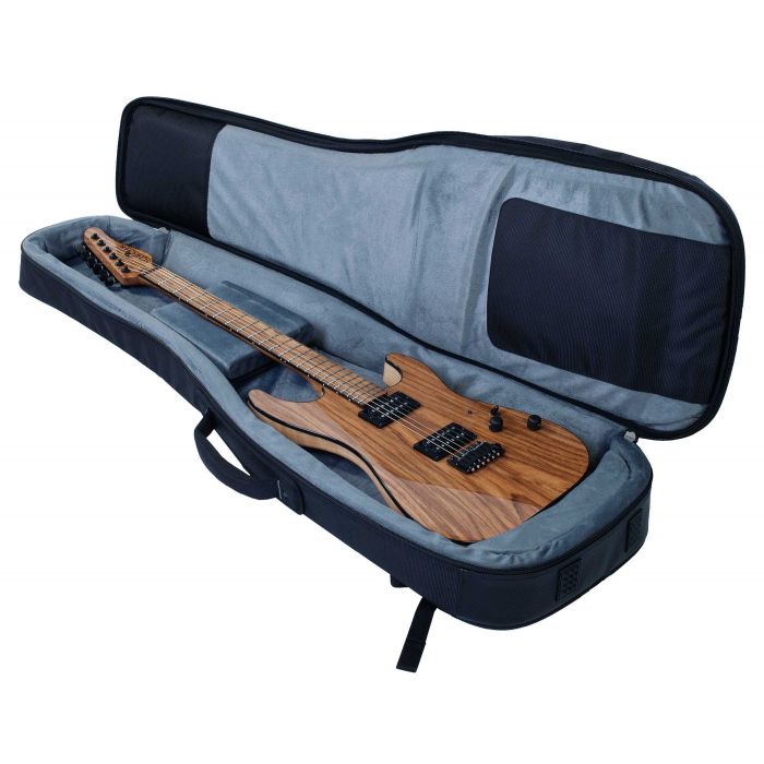 Schecter Custom Shop Pro Guitar Bag with Guitar Inside for Illustrative Purposes