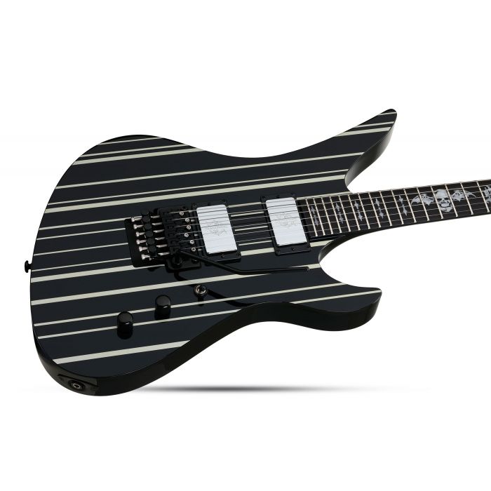 Schecter Synyster Gates Custom Signature Guitar in Black and Silver Body