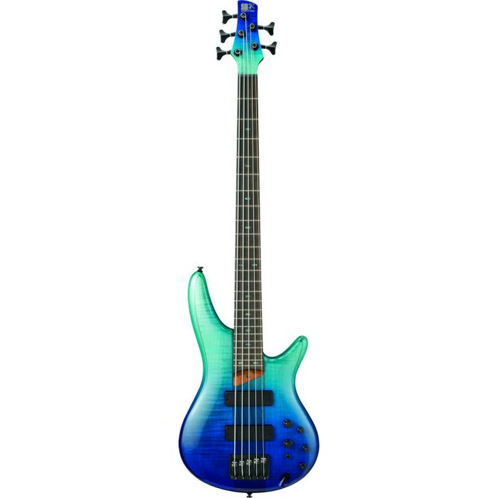 Ibanez SR875-BRG Electric SR 5-String Bass in Blue Reef Gradiation