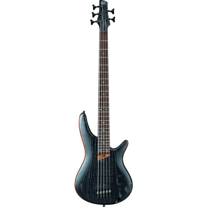Ibanez SR675-SKF SR Series 5-String Bass In Silver Wave Black Flat