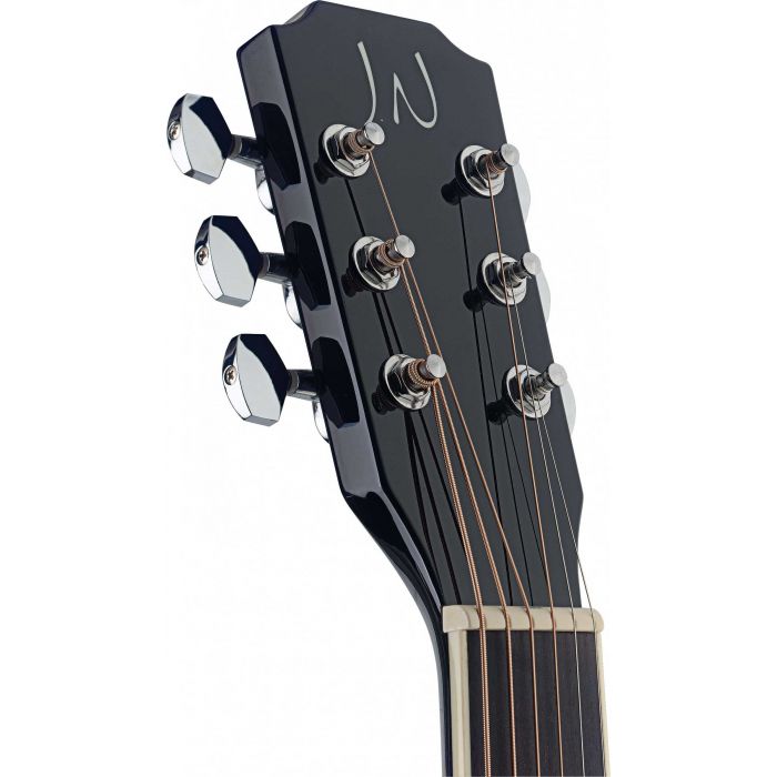JN Guitars Bessie Electro-Acoustic Guitar Black Headstock