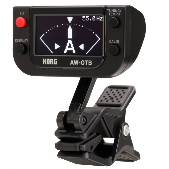 Korg AW-OTB Clip on Bass Guitar Tuner with OLED Display