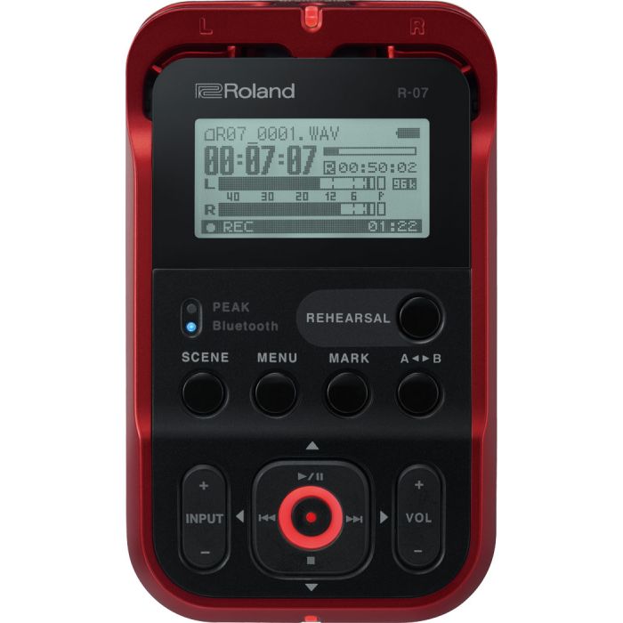 Roland R07 Portable Audio Recorder Red