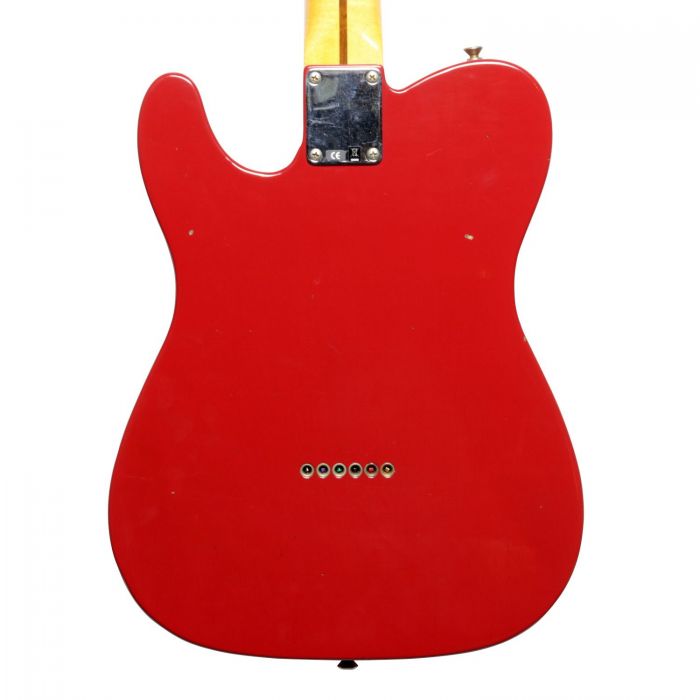 Back of Fender Custom Shop '52 Telecaster Journeyman Relic MN Dakota Red
