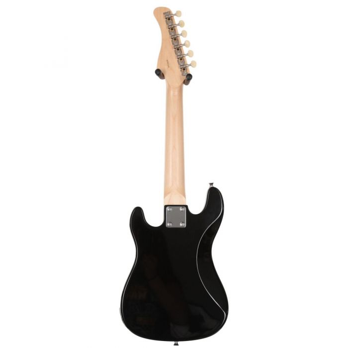 Back of Eastcoast GK20 V2 Mini S-Type Electric Guitar Black