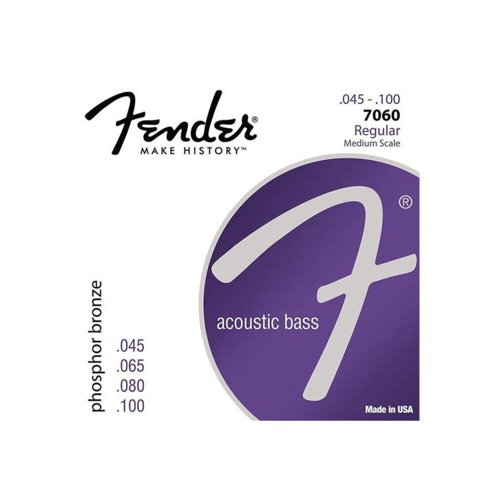 Fender 7060 Phosphor Bronze Acoustic Bass Strings Regular